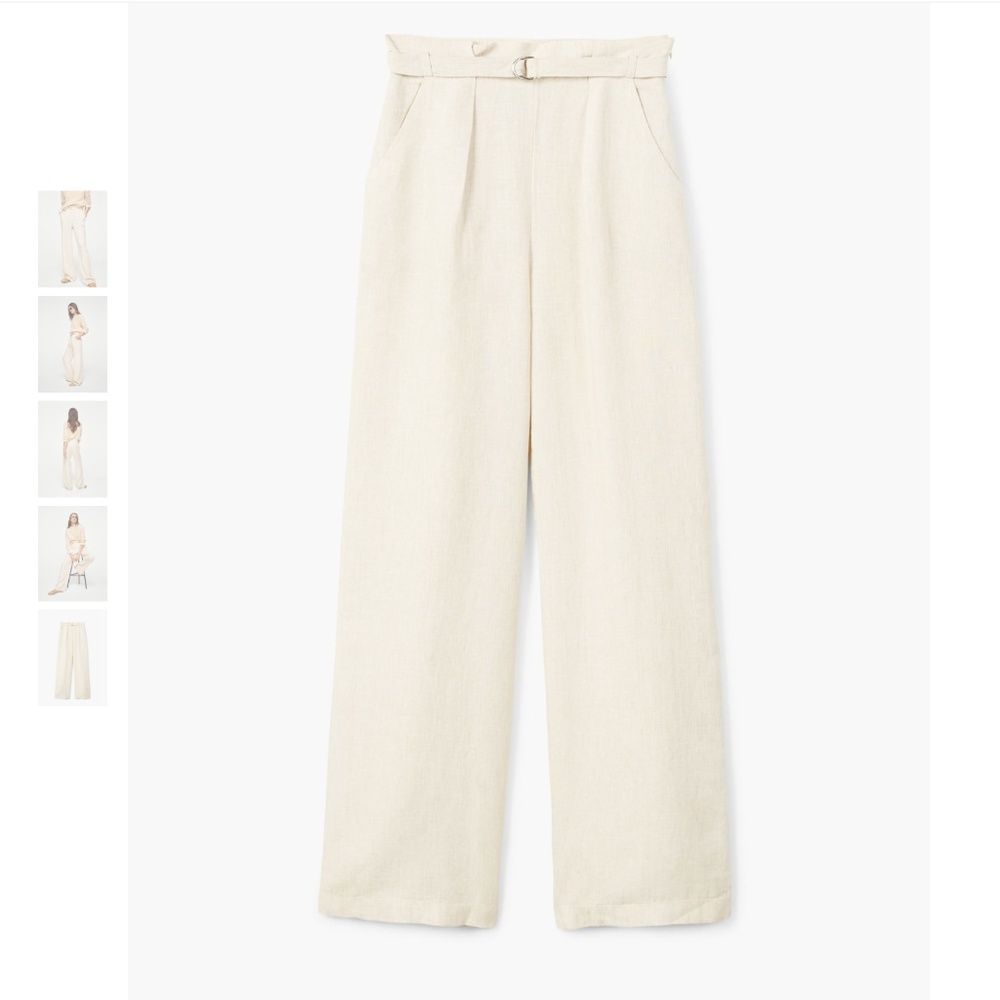 Mango linen pants